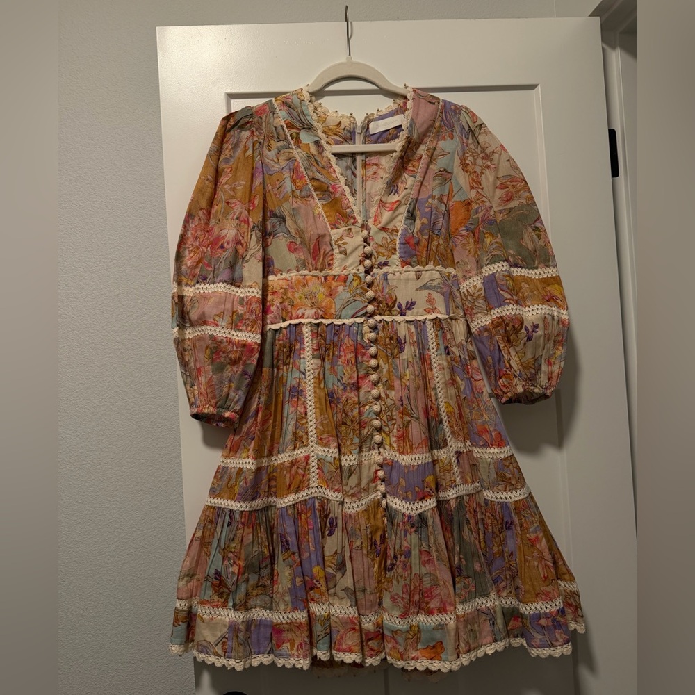 Zimmermann Kids Dress in Floral Pastels